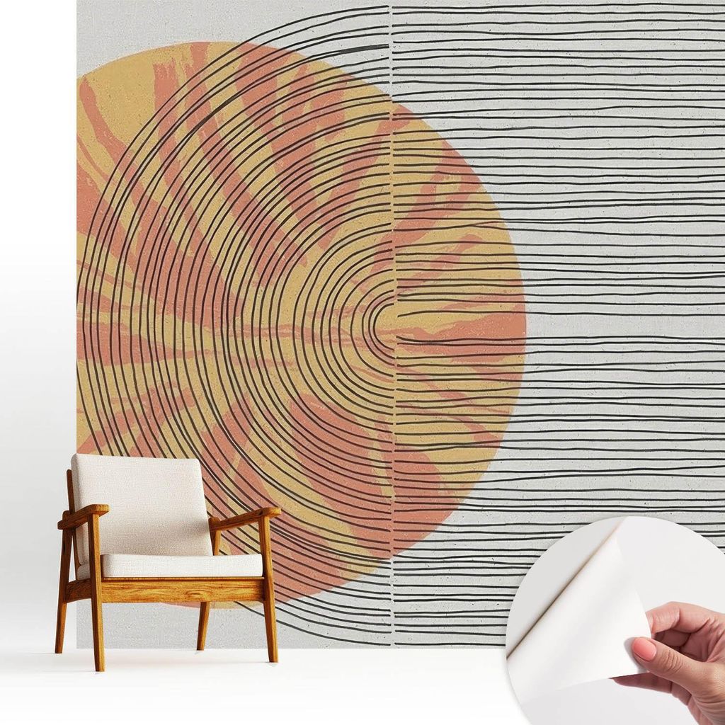 Fototapete selbstklebend - 250x250 cm - Tapete - Wandtapete - Wandbilder - Klebefolie - Dekofolie - Tapete Folie - Wand - Dekoration - Wohnzimmer -...