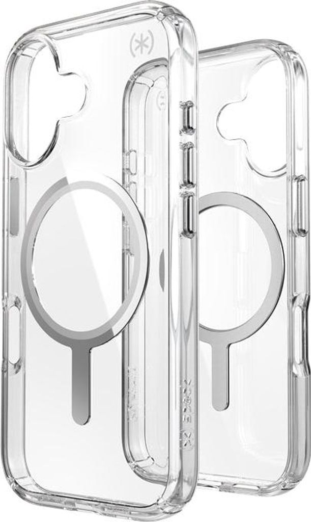 Speck Presidio Perfect Clear MagSafe - Tasche iPhone 17 (Klar / Silber)