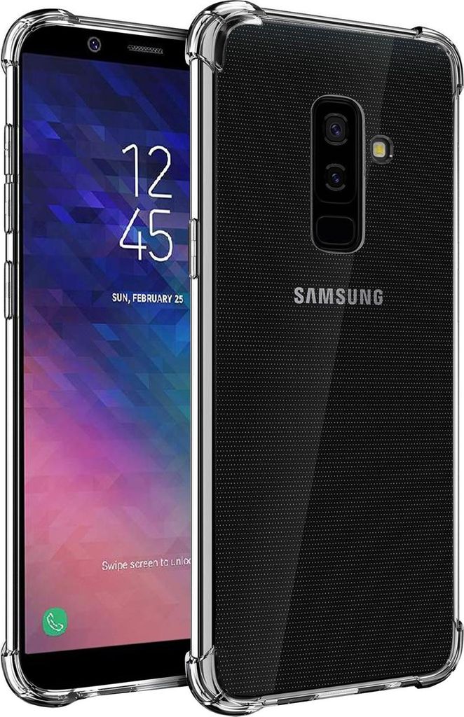 A clear product shot of a phone case for a Samsung Galaxy A6+.