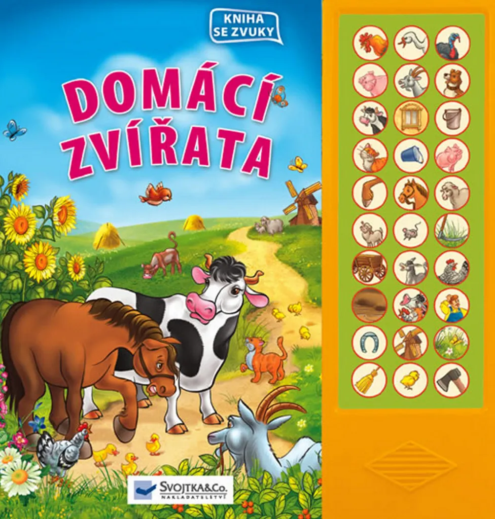 Imagier sonore Domácí zvířata : Livre interactif avec 10 bruits d'animaux