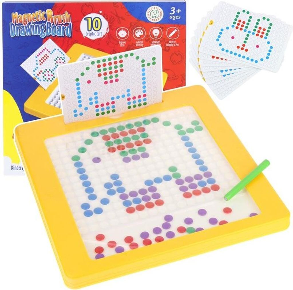 Magnettafel MagPad Knopfpuzzle Montessori Mosaik