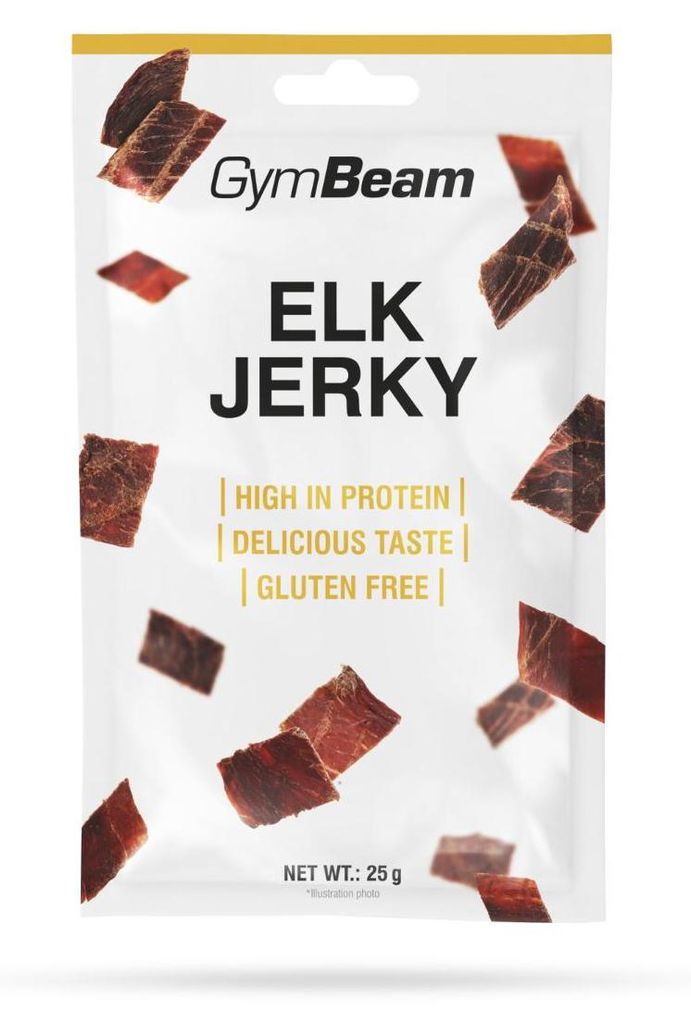 GymBeam – Suszone mięso z łosia, 25 g Zdjęcie produktu 