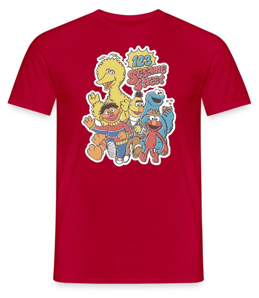 Spreadshirt Sesamstraße 123 Sesame Street Charaktere Männer Produktbild 