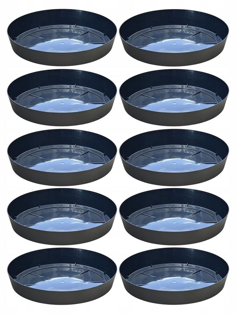 Dessous de plat Ø 10,5cm anthracite pour pots de fleurs Image du produit 