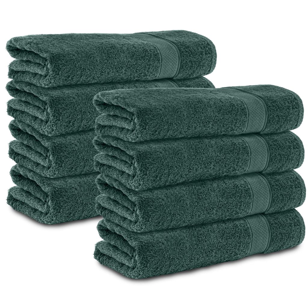 Komfortec 8er Duschtücher 70x140 cm Set aus 100% Baumwolle, Produktbild 
