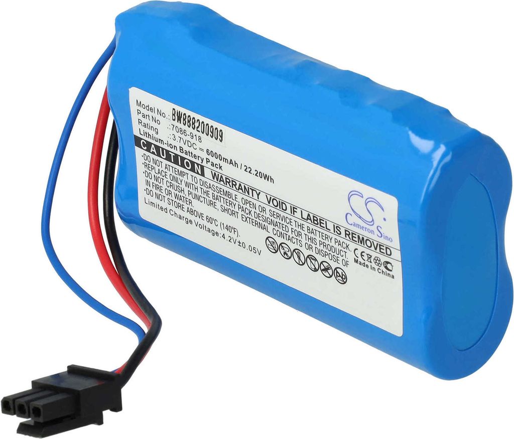 vhbw Akku kompatibel mit Wolf Garten 7086918, P530, Power 80 plus, ACCU BS80, MTD5031-M6-0016, BS80 Plus, Power 100 (6000mAh 3,7V Li-Ion)