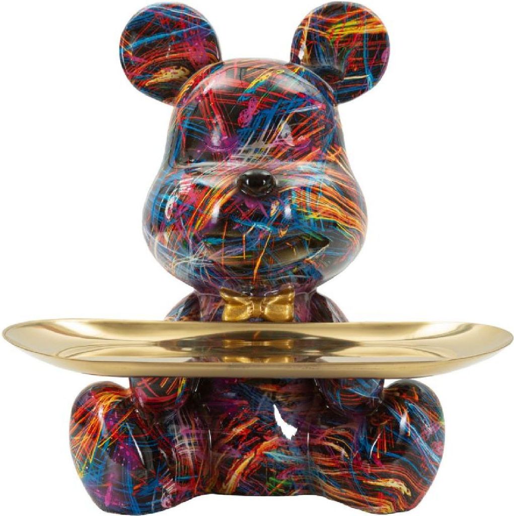 Mauro Ferretti Dekofigur CANE PSYCO mit Tablett Multicolor 22,5 cm