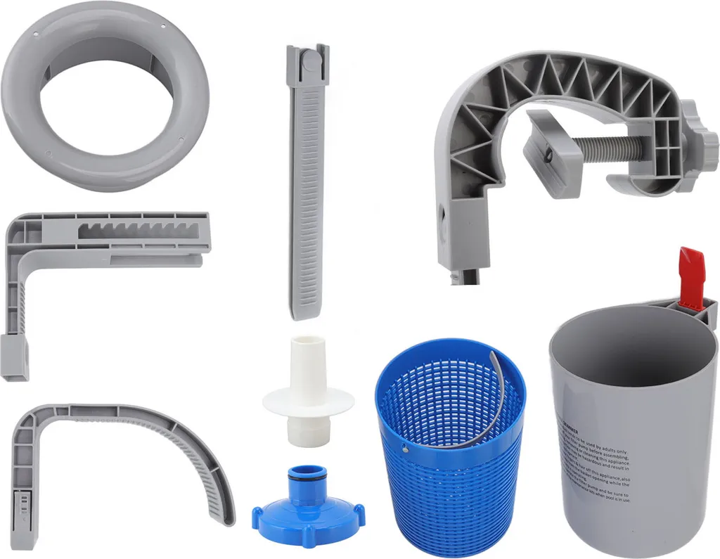 Filtro Skimmer Parete Piscina | Raccoglitore Detriti Automatico Grigio