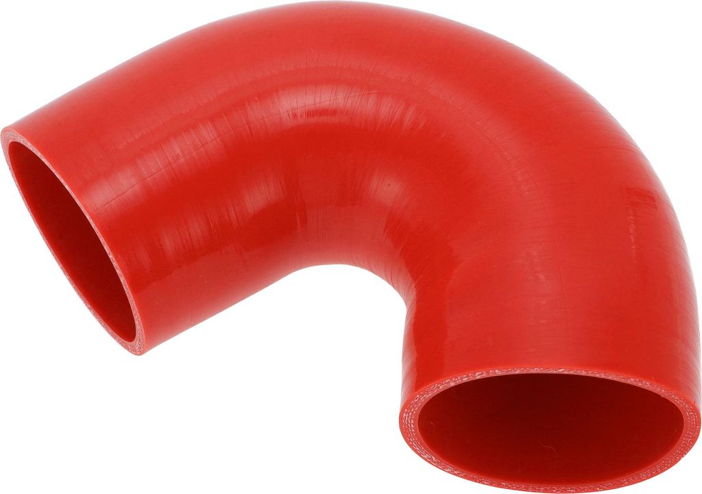 1 Stück 80mm/3,15" ID 102mm/4,02" Länge 135 Grad Roter Autosilikonschlauch Kühlmittelschlauch Universal