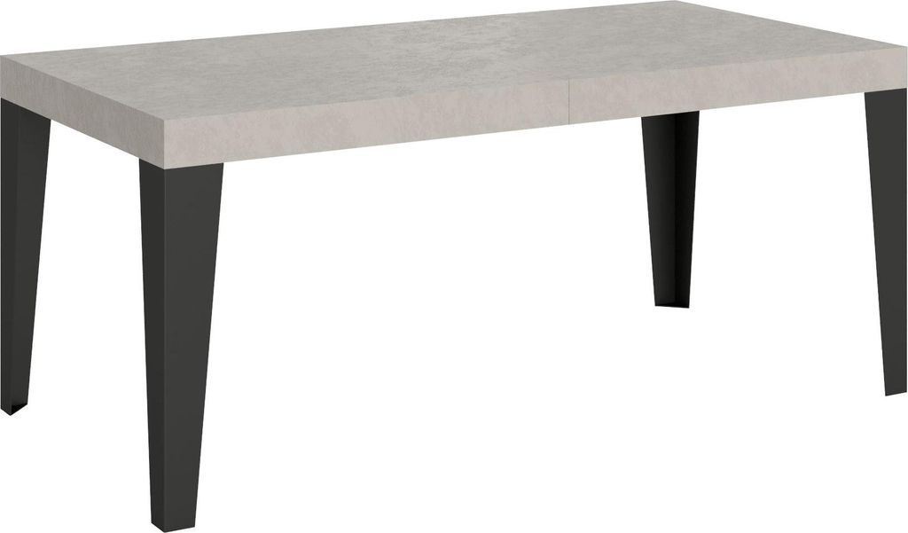 Ausziehtisch 180/284x90 cm Flame Premium Kaschmir Beine anthrazit