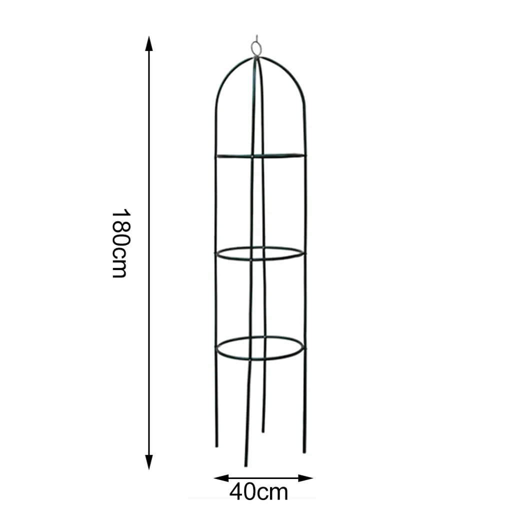 Support porte-fleurs extérieur en métal - Présentoir de jardin