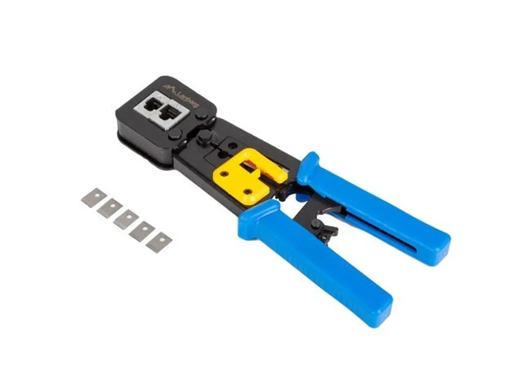 Crimpatrice Lanberg NT-0204 per Connettori Passanti RJ45 RJ12 RJ11
