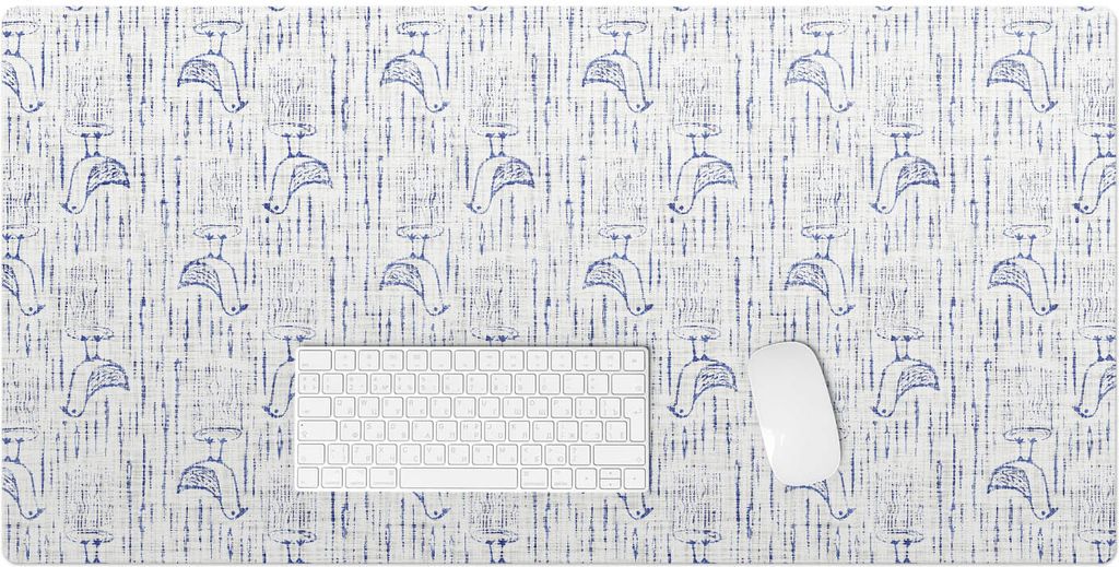 Vögel Im Regen – Schreibtischunterlage – Rutschfeste Tischunterlage – Schreibtischmatte für Büro & Zuhause – Schreibunterlage – Mauspa...