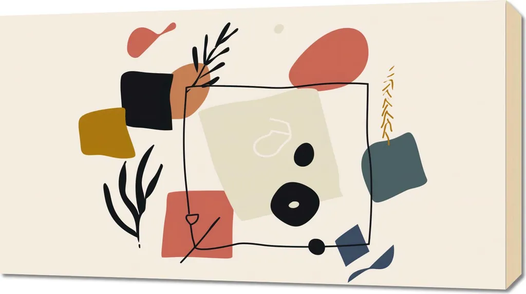 Quadro 90x50cm Dialogo astratto