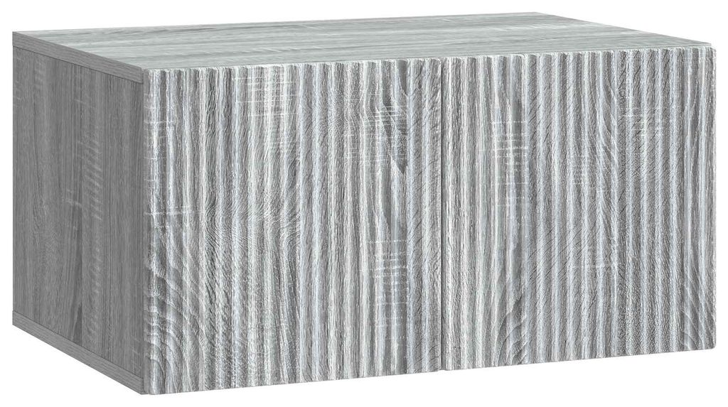 "2026 Moderne"Wandmontierter TV-Schrank( 1PC) - moderne Fernsehschrank - Medienmöbel - Graues Sonoma 59,5x41x30cm - TV-Schränke DEMöbel741747