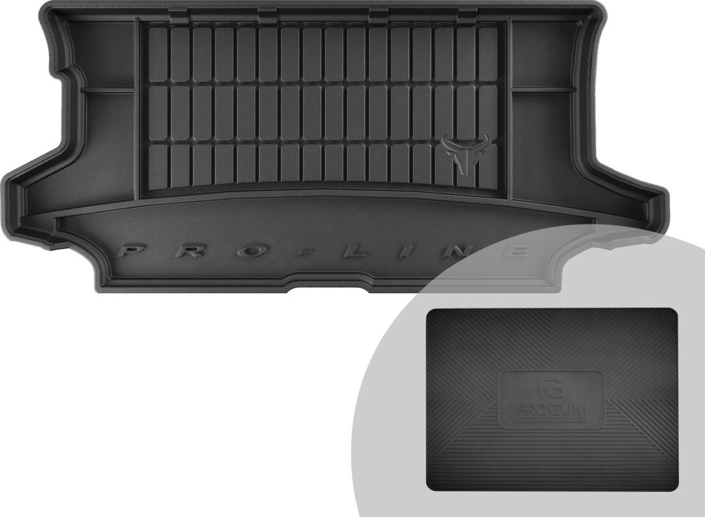 FROGUM ProLine 3D Gummimatte Exklusive Auto Kofferraummatte Kofferraumwanne für Nissan Note I 2006-2012