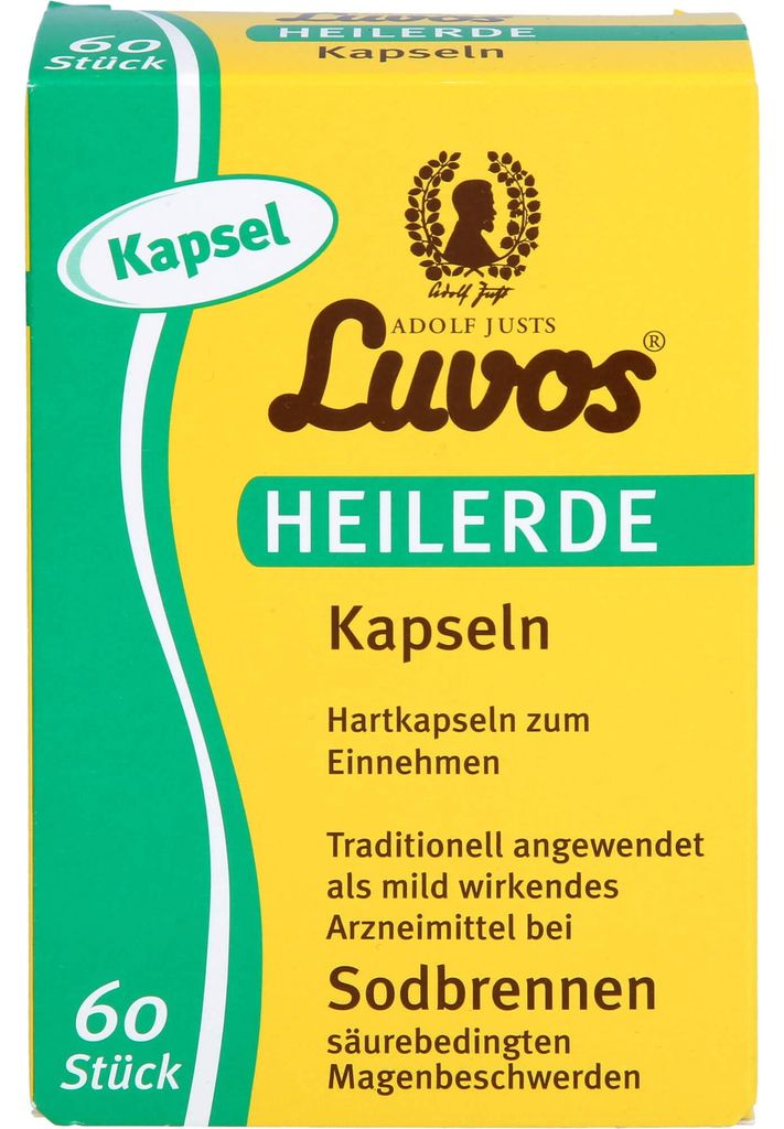Luvos gélules d'argile en cas de brûlures d'estomac, 60 Image du produit 