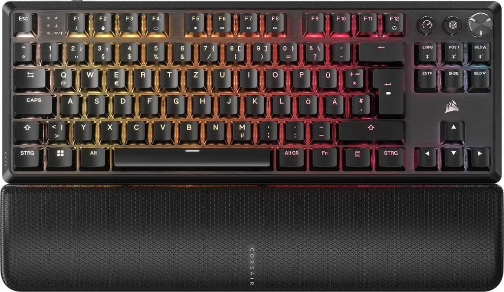 Corsair K70 Core TKL Wireless RGB : Switches Linéaires et Sans Fil