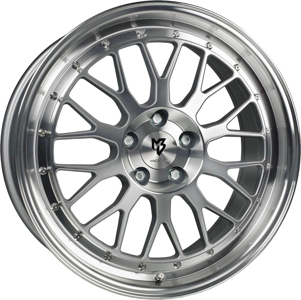 MB Design Jante LV1 8.5Jx19 ET 33 5x120 Diamant Argent Image du produit 