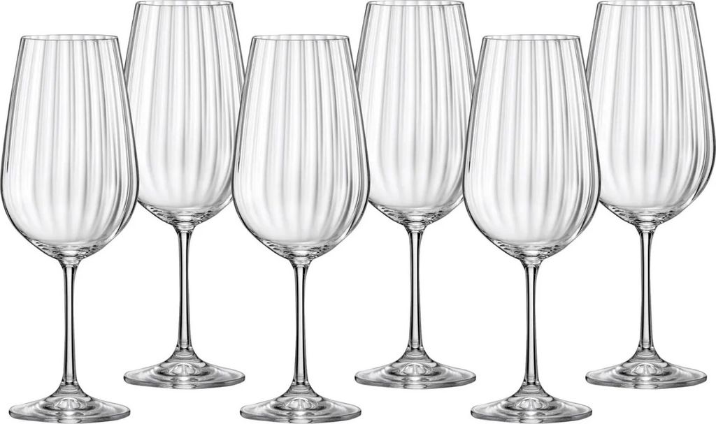 Bohemia Crystalex Waterfall Verres à vin Cristal 350ml Lot Image du produit 