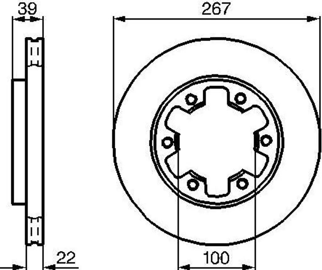 Disque de frein BOSCH 0 986 478 806 compatible avec Pick-up 4020610W00