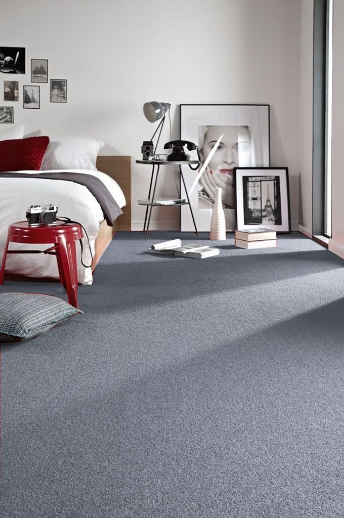 Teppich, Teppichboden ETON silber Grau 400x400 cm