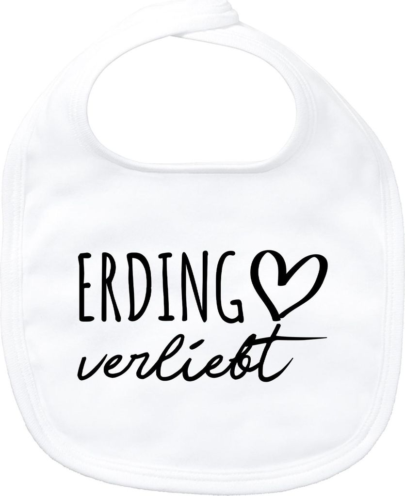 Huuraa Baby Lätzchen Erding verliebt White Klettverschluss Baumwolle Latz Geschenkidee
