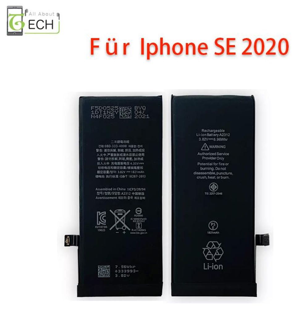 Ersatz Akku für iPhone SE 2 2020 Battery Akku 1821mAh Produktbild 