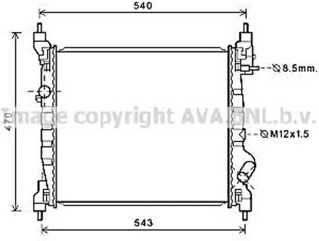 Radiateur de Refroidissement pour Panne Moteur de Spark M300