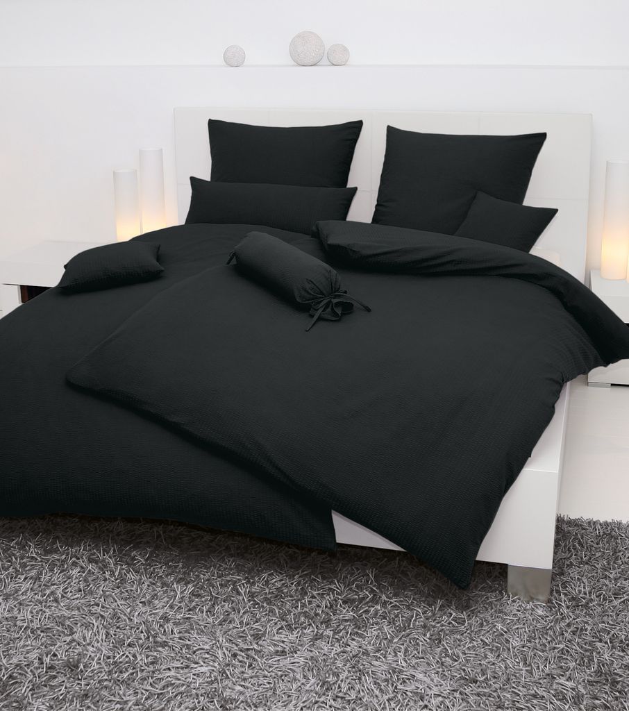 Janine Design Piano Bettwäsche-Garnitur Farbe schwarz  Produktbild 