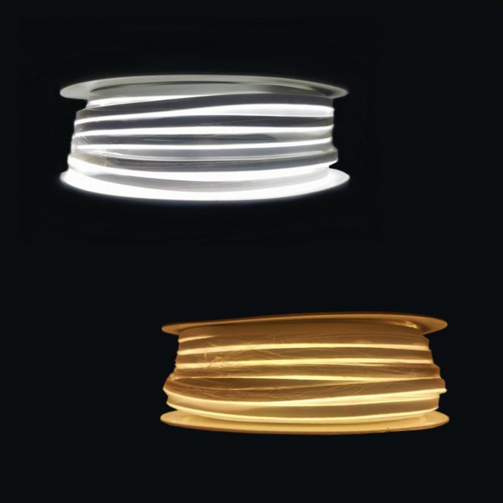 Néon Flexible LED 24V 50M IP65 120LED/m - Blanc Froid 6000K - 8000K