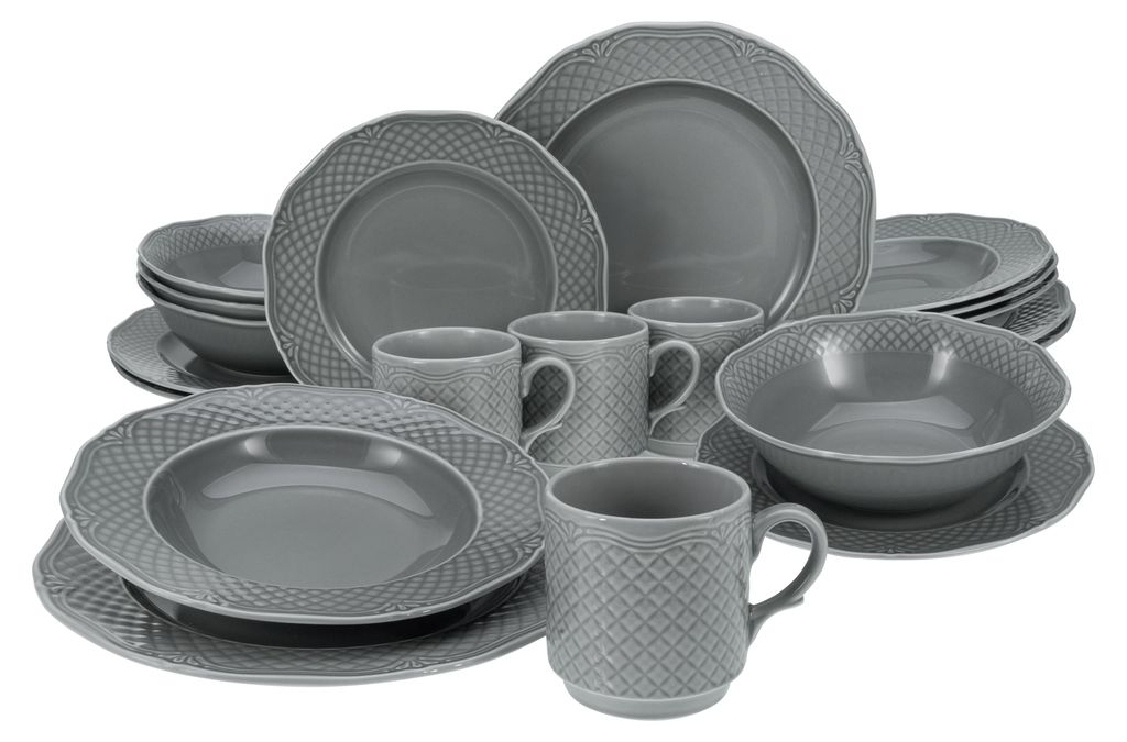 CreaTable, 25865, Arianne Grau, Kombiservice 20-tlg, Produktbild 