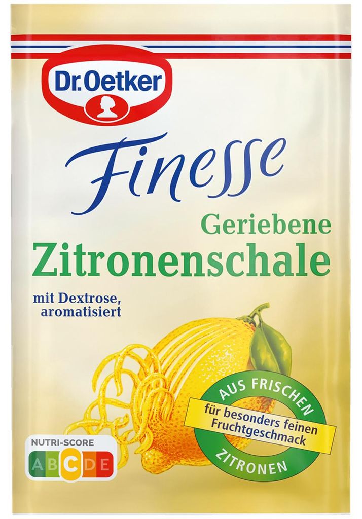 Oetker Finesse strouhaná citronová kůra 3er 3x 6g Obrázek produktu 