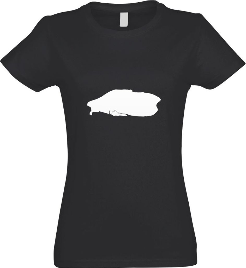 Kiwistar - T-Shirt tailliert - Damen - Graphit - Baltrum - Deutschland - Insel - mit Motiv Bedruckt - Funshirt Design - Sport - Freizeit - Damen - M