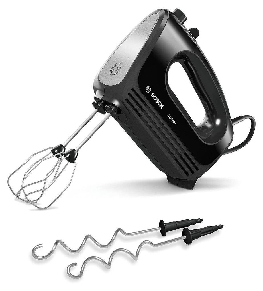 Bosch MFQ2420B, Handmixer, Zwart, Zilver, Kunststof, 400 W, Productafbeelding 