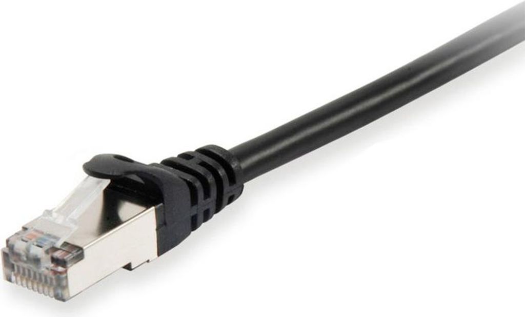 Equip Patchkabel Cat6A S/FTP 2xRJ45 0.15m schwarz LSZH Polybeutel