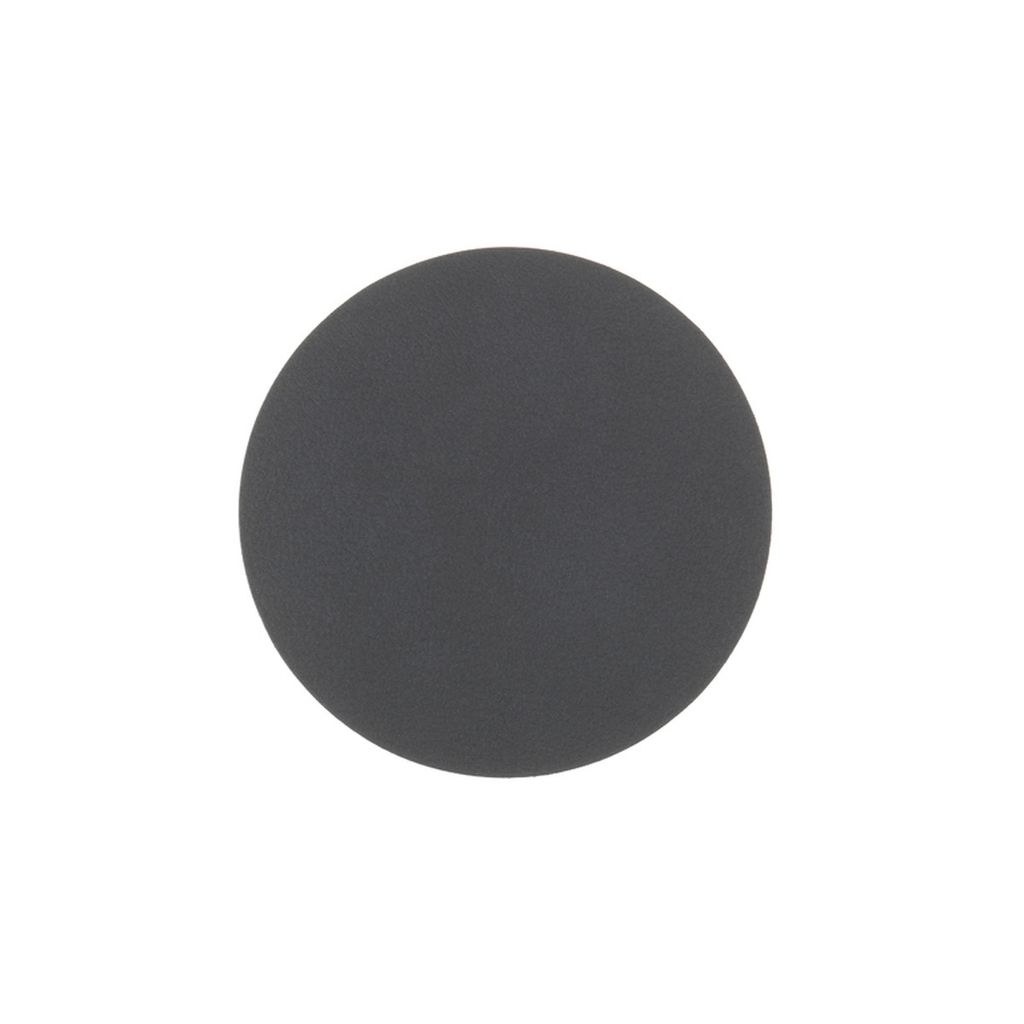 LindDNA Glasuntersetzer CIRCLE 8-teilig Leder Nupo Ø 10 cm in vielen Farben, LindDNA:Anthracite