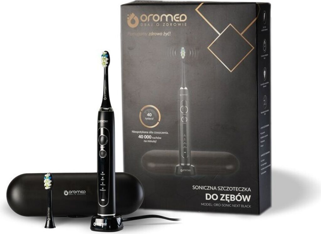 OROMED ORO SONIC NEXT BLACK Schallzahnbürste