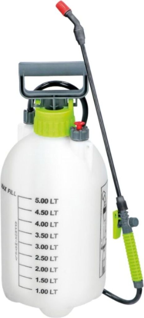 Kinzo Sprühflasche 5 Liter Gartenspritze - Verstellbare Sprühdüse - Ergonomischer Pumpengriff - Unkrautvernichter - Spritzflasche mit Sicherheit...