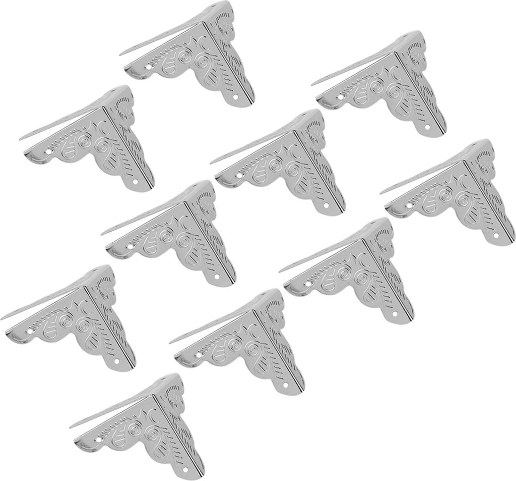 12pcs hölzerne Box Schmuck Geschenk Fall Ecke dekorative Protektoren Eisen Rand Abdeckung Wache Splitter