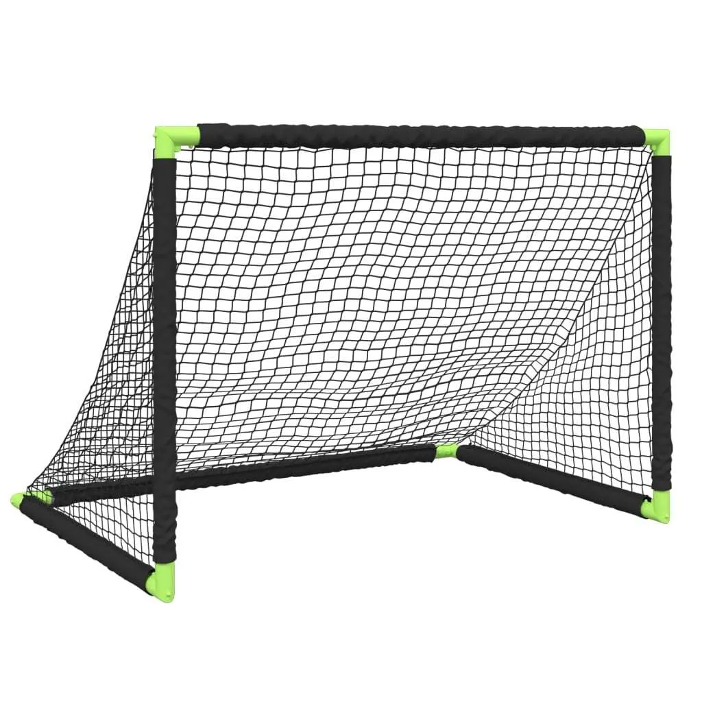 vidaXL But de Football Pliable pour Enfants Noir en 90x64x64 cm