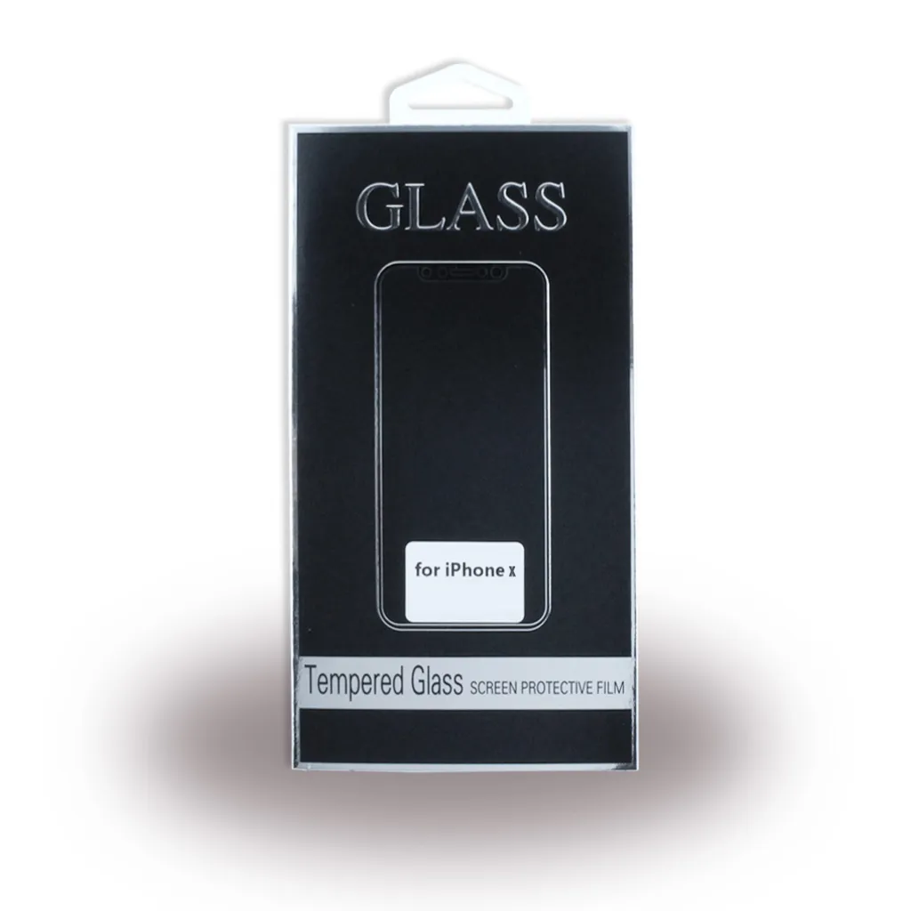 Protection Écran iPhone X en Verre Trempé 5D avec Contour Noir Premium