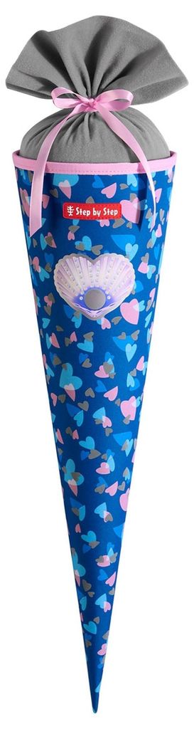 Step by Step Schultüte School Cone Seashell Pearl blau Produktbild 