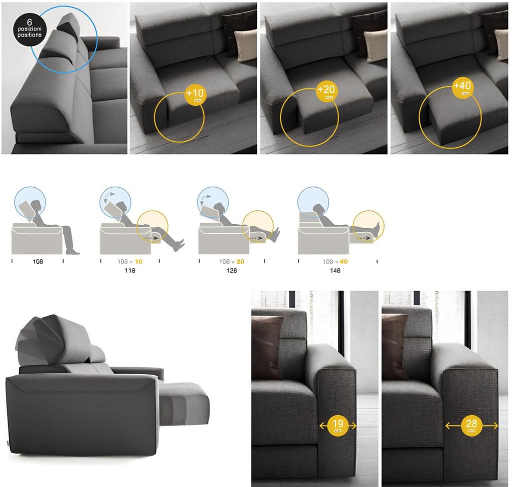 Luxus Möbel Wohnzimmer Sofas Sofa 3 Sitzer modern Echtholz Italienischer Stil