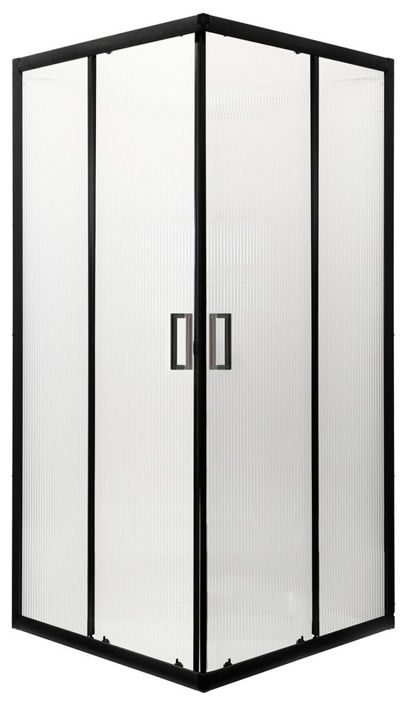 Kabina prysznicowa Kerra Soho SQ 90cm BLACK, bez brodzika Zdjęcie produktu 