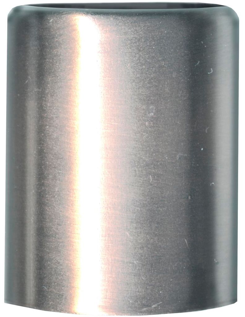 Kerzenfuß silber/stahl - Höhe: 3,2cm, Durchmesser: 2,5cm - 7 Stück Set
