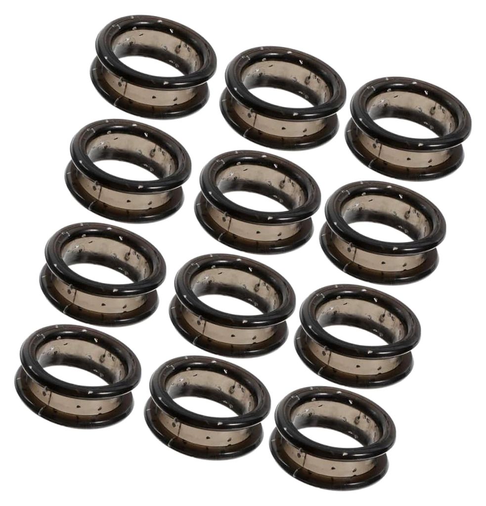 20 Silikon Fingerringe für Hundehaarscheren Flexibler Fingerschutz Schwarz Passend für Fellpflegescheren