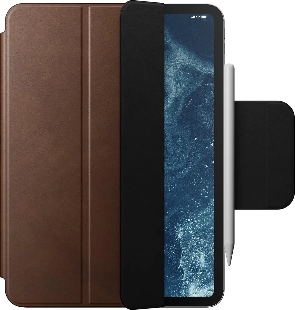 Housse iPad Pro 11 M4 Cuir pour Travail Nomade et Support Magnétique