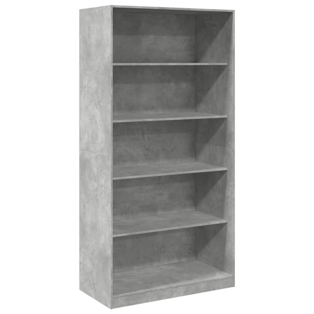 vidaXL Armadio grigio cemento 100x50x200 cm materiale a Immagine del prodotto 