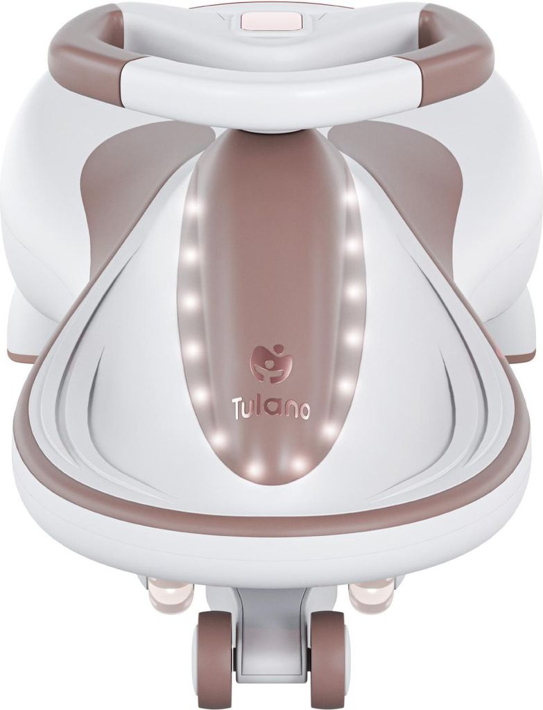 Tulano Focus 55 Rutschauto Braun mit Anhänger, LED-Räder, Produktbild 